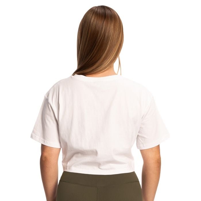 Women‘s Limitless Cropped T-Shirt White - GymBeam XL