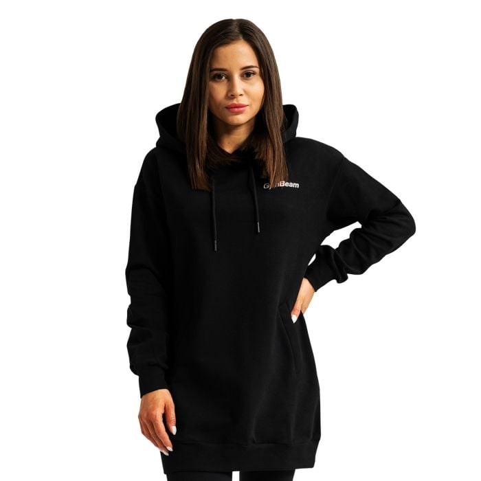 Limitless Longline Hoodie für Frauen Black - GymBeam M