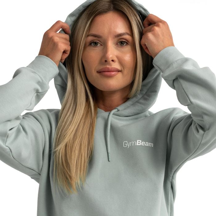 Limitless Longline Hoodie für Frauen Eucalypt - GymBeam XL