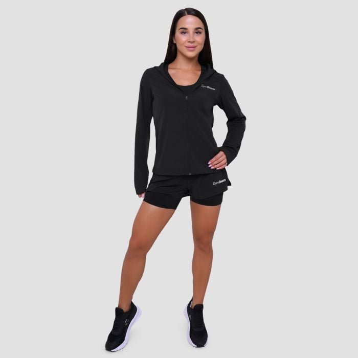Pulse 2in1-Laufshorts für Frauen in Black – GymBeam XL