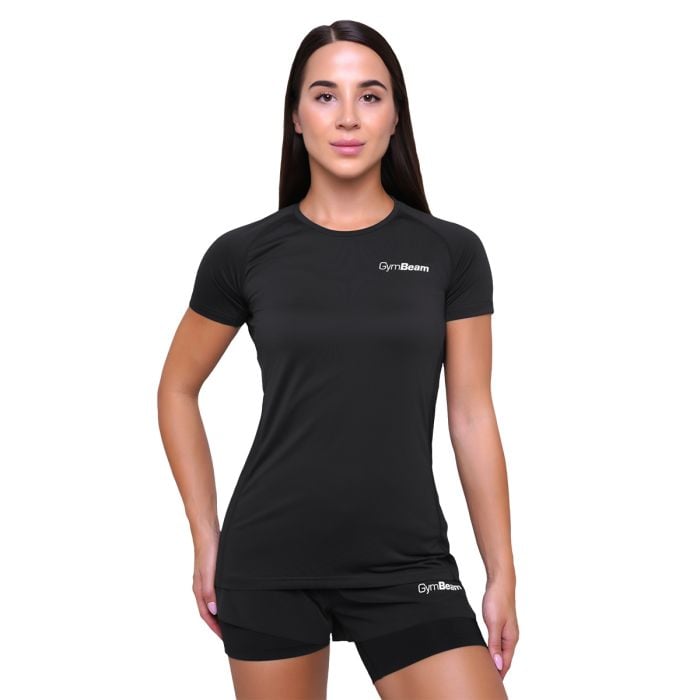 Pulse Running T-Shirt für Frauen in Black - GymBeam XXL