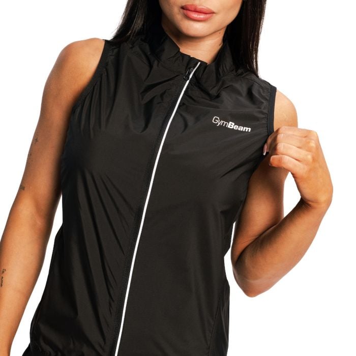 Women‘s Pulse X Running Gillet Black - GymBeam S