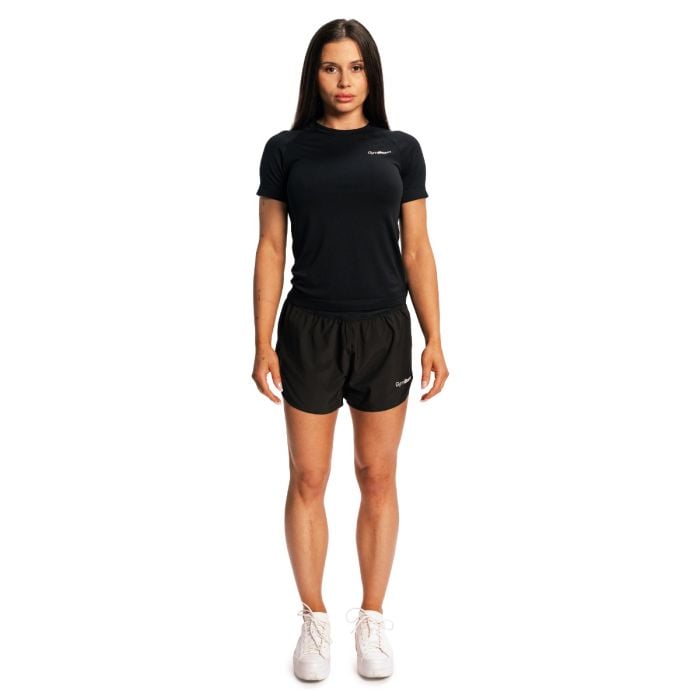 Women‘s Pulse X Running T-shirt Black - GymBeam XL