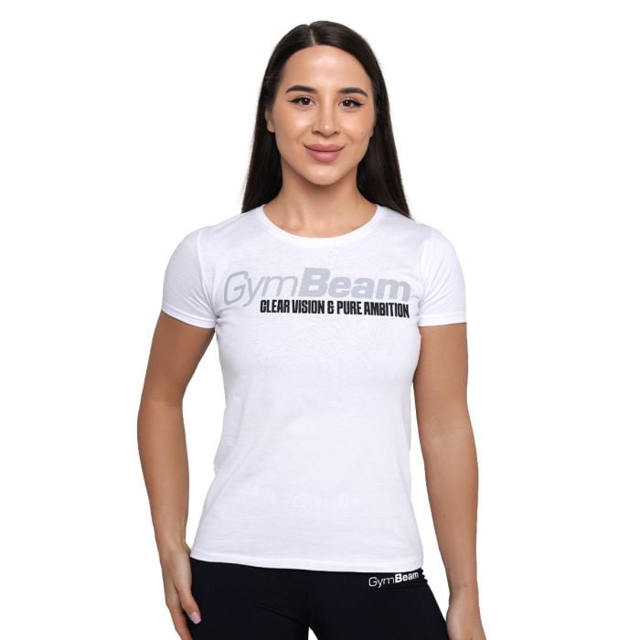 Women‘s Pure Ambition T-shirt White - GymBeam M