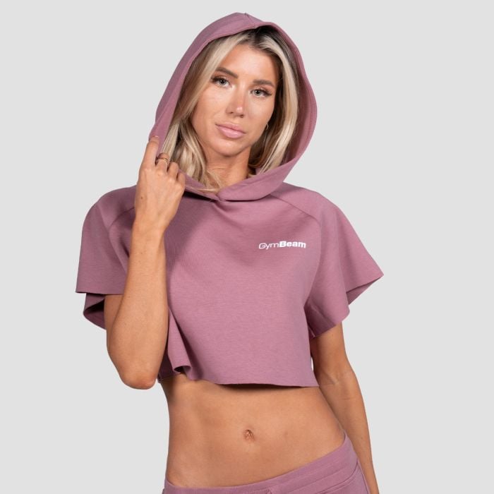 Women‘s Relay Cropped Hoodie Haze - GymBeam S