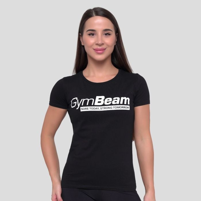 Women‘s Strong Tomorrow T-shirt Black - GymBeam XL