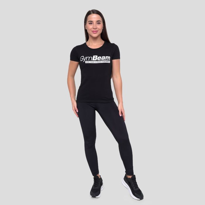 Women‘s Strong Tomorrow T-shirt Black - GymBeam XL