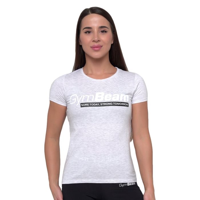 Women‘s Strong Tomorrow T-shirt Grey - GymBeam L