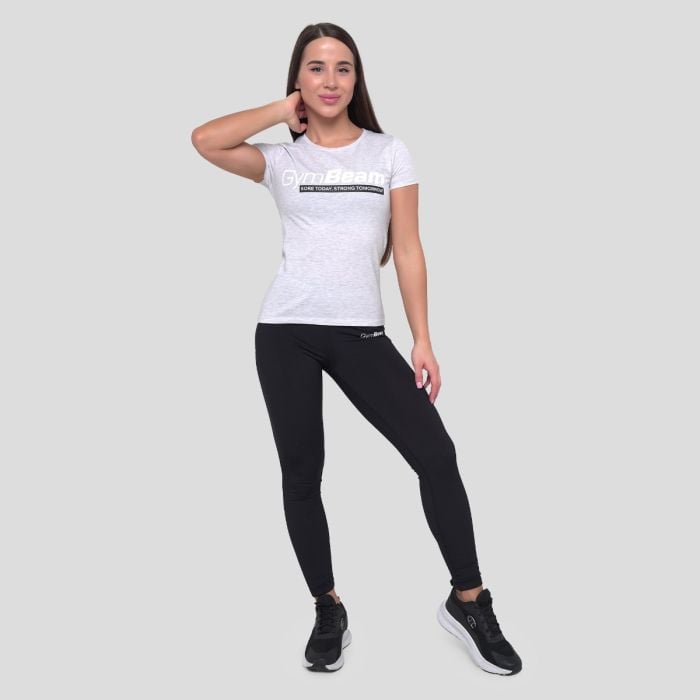 Women‘s Strong Tomorrow T-shirt Grey - GymBeam L
