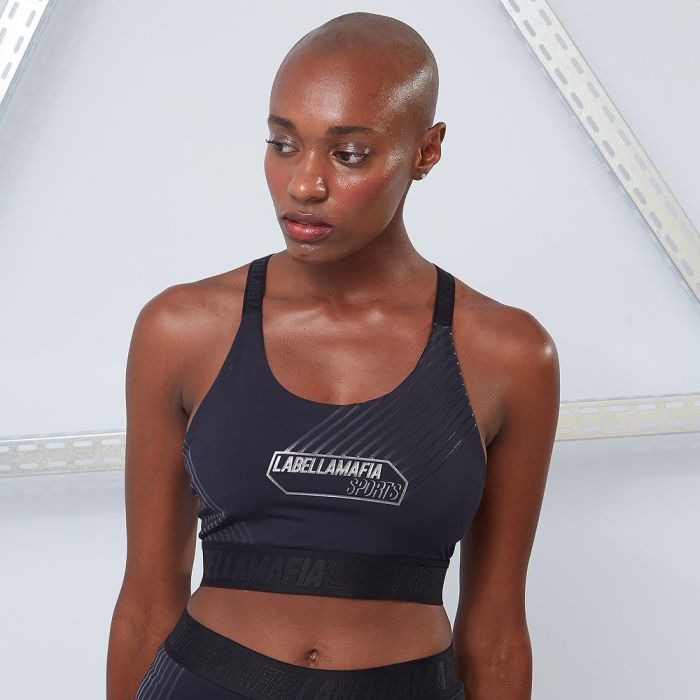 Women's sports bra Techwear Vibes black - LABELLAMAFIA