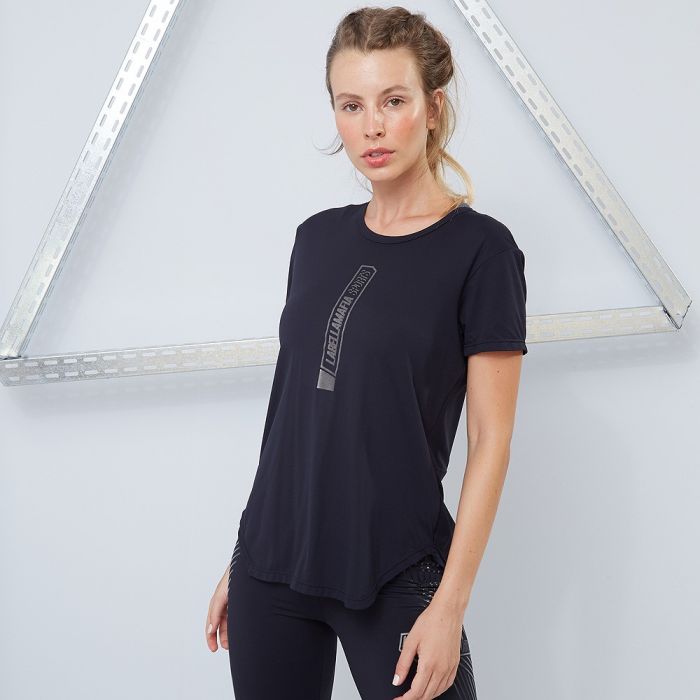 T-Shirt für Damen Techwear Vibes Black - LABELLMAFIA