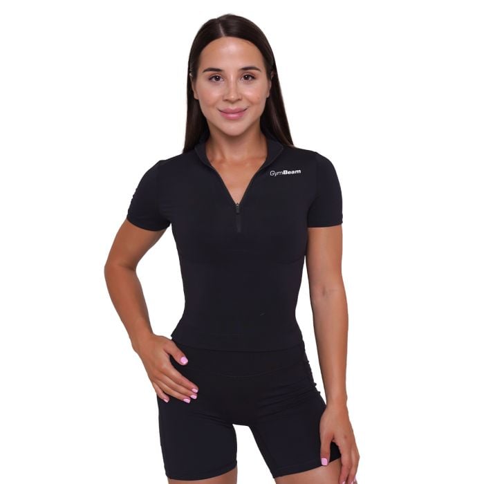 Ignite Cropped T-Shirt für Frauen in Black - GymBeam XL