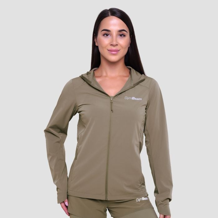Pulse Laufjacke für Frauen in Vetiver - GymBeam XL