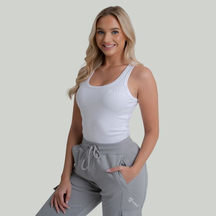 Tank Top für Frauen Ribbed in White - STRIX M