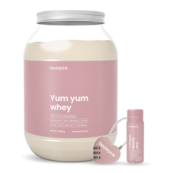 Yum Yum Whey - BeastPink Vanilleeis - 1000 g