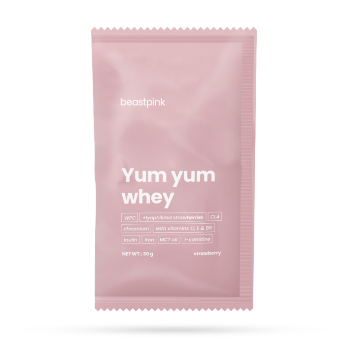 Yum Yum Whey Probe - BeastPink 30 g - caramel biscuit