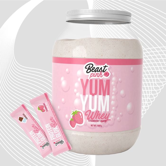 Yum Yum Whey - BeastPink Vanilleeis - 1000 g