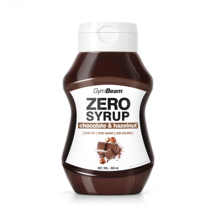 ZERO SYRUP Schoko & Haselnuss - GymBeam 350 ml