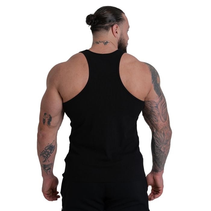 Tank Top Ribbed in Black - STRIX M