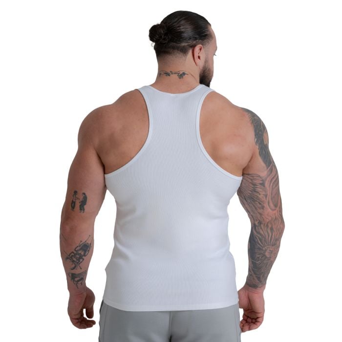 Tank Top Ribbed in White - STRIX L