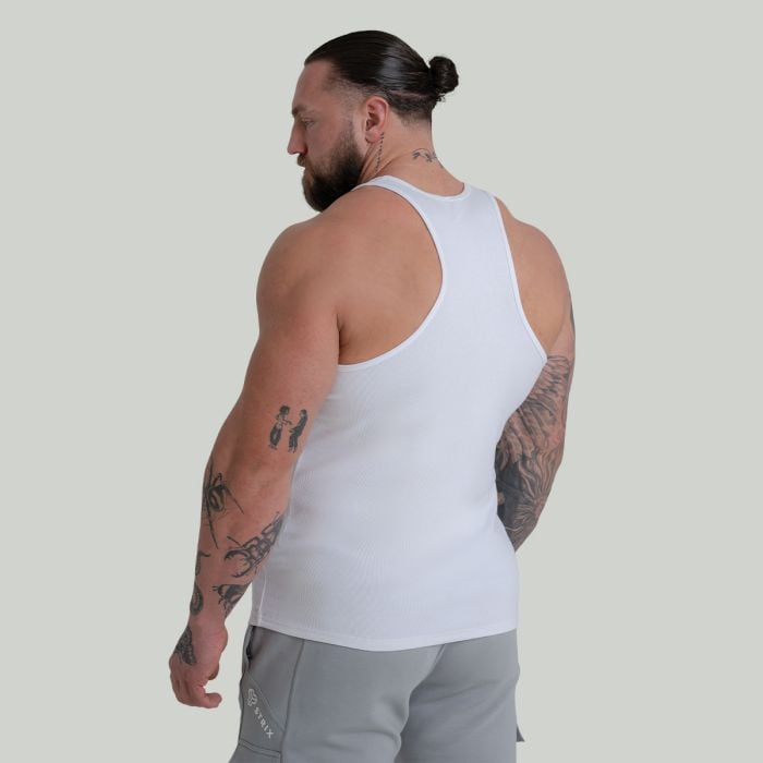 Tank Top Ribbed in White - STRIX L