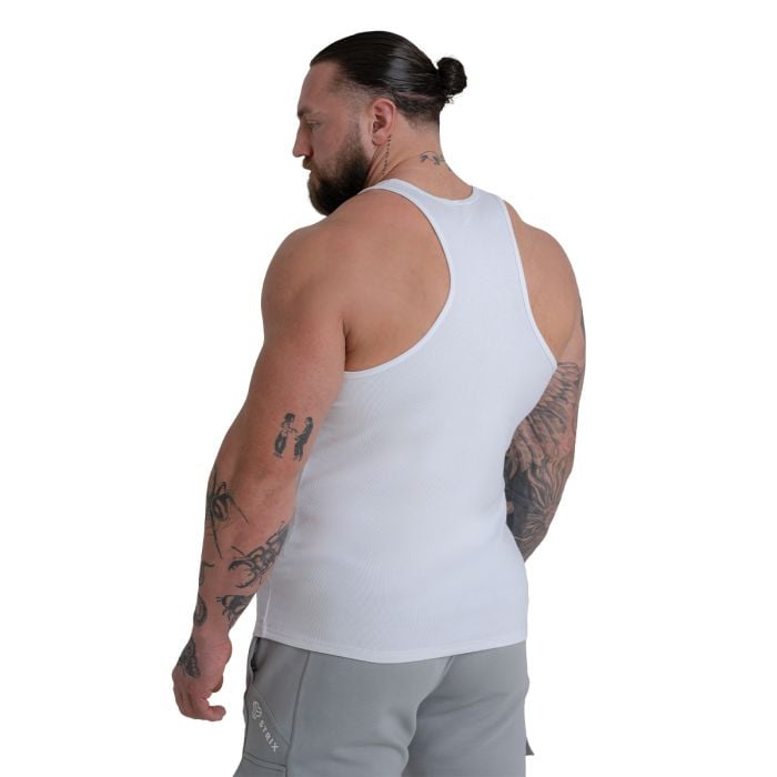 Tank Top Ribbed in White - STRIX L