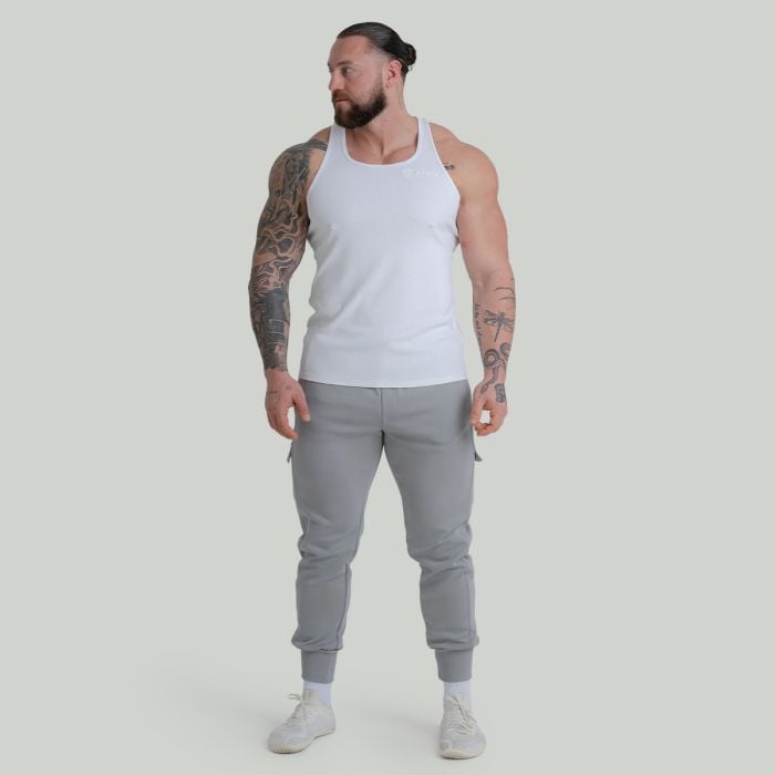 Tank Top Ribbed in White - STRIX L