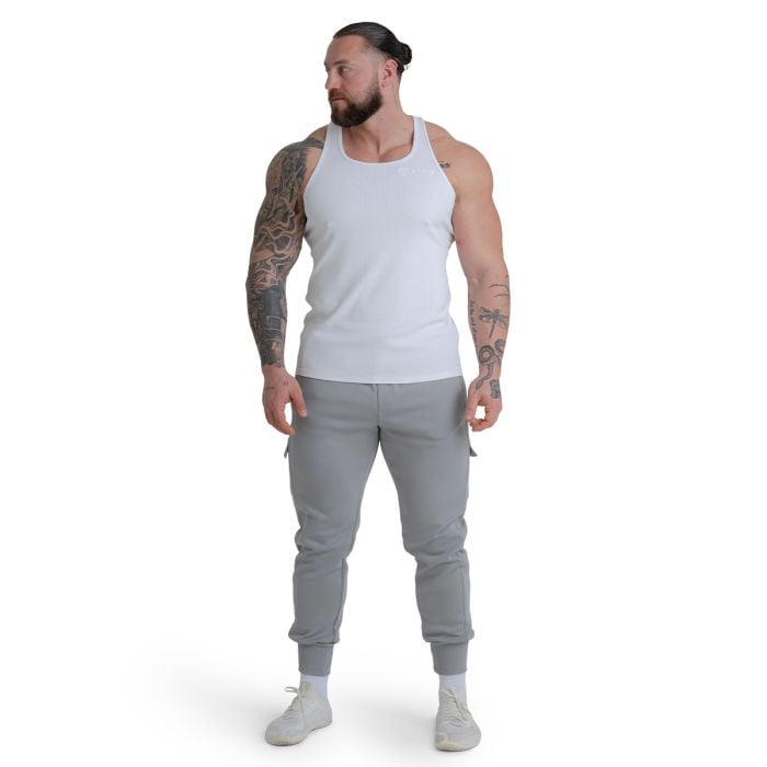 Tank Top Ribbed in White - STRIX L