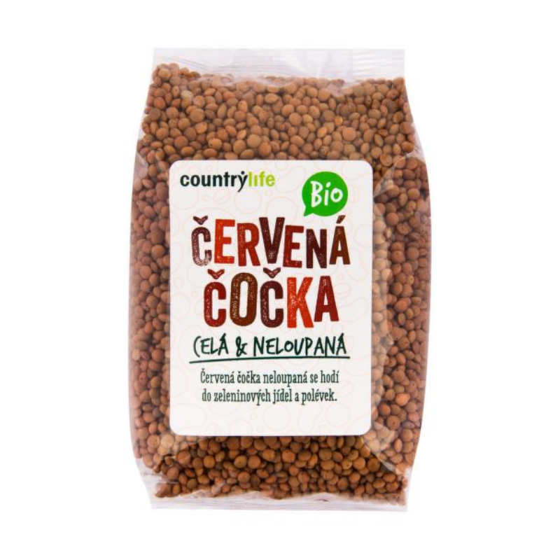 Red lentils whole natural - Country Life