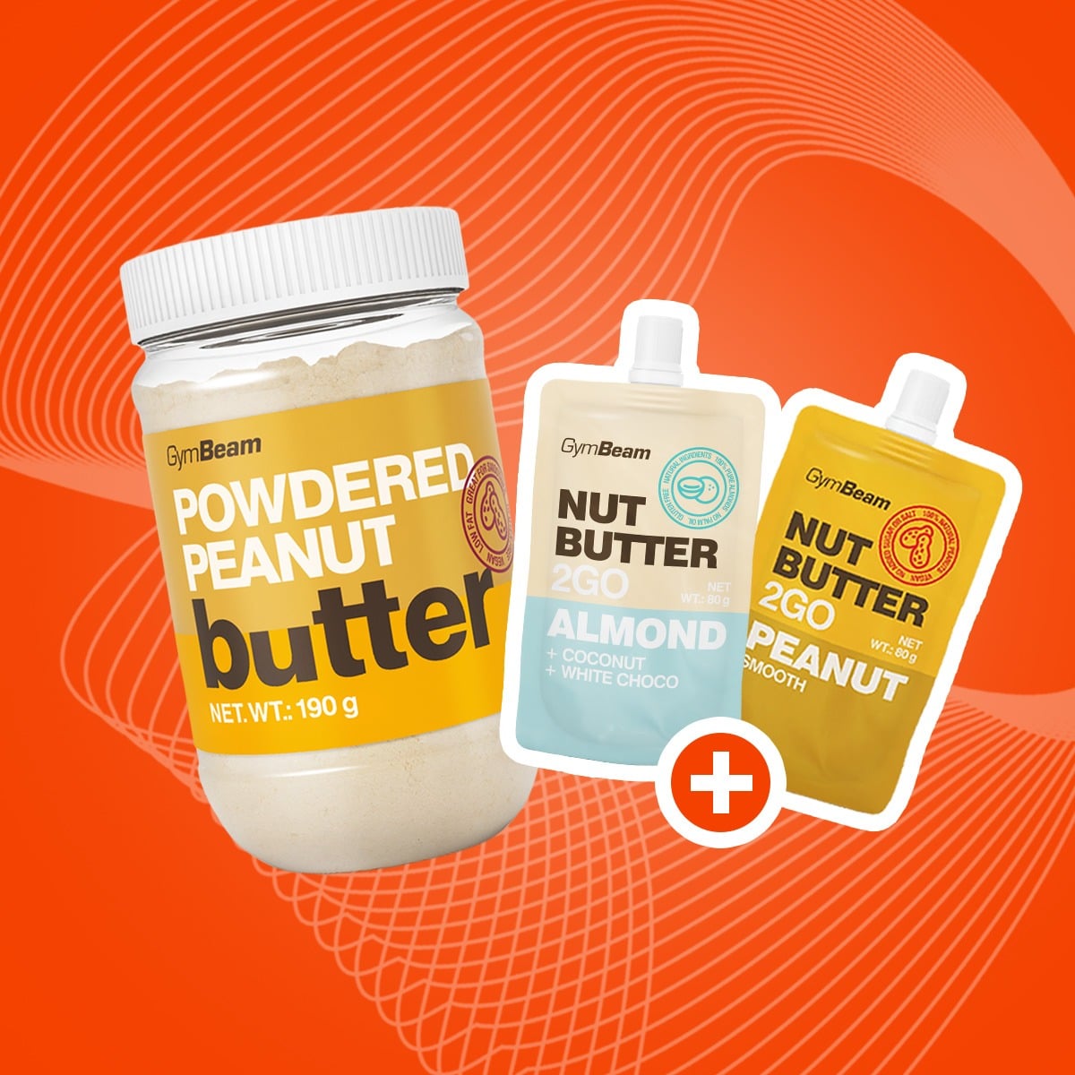 Erdnussbutter in Pulverform - GymBeam + Geschenk