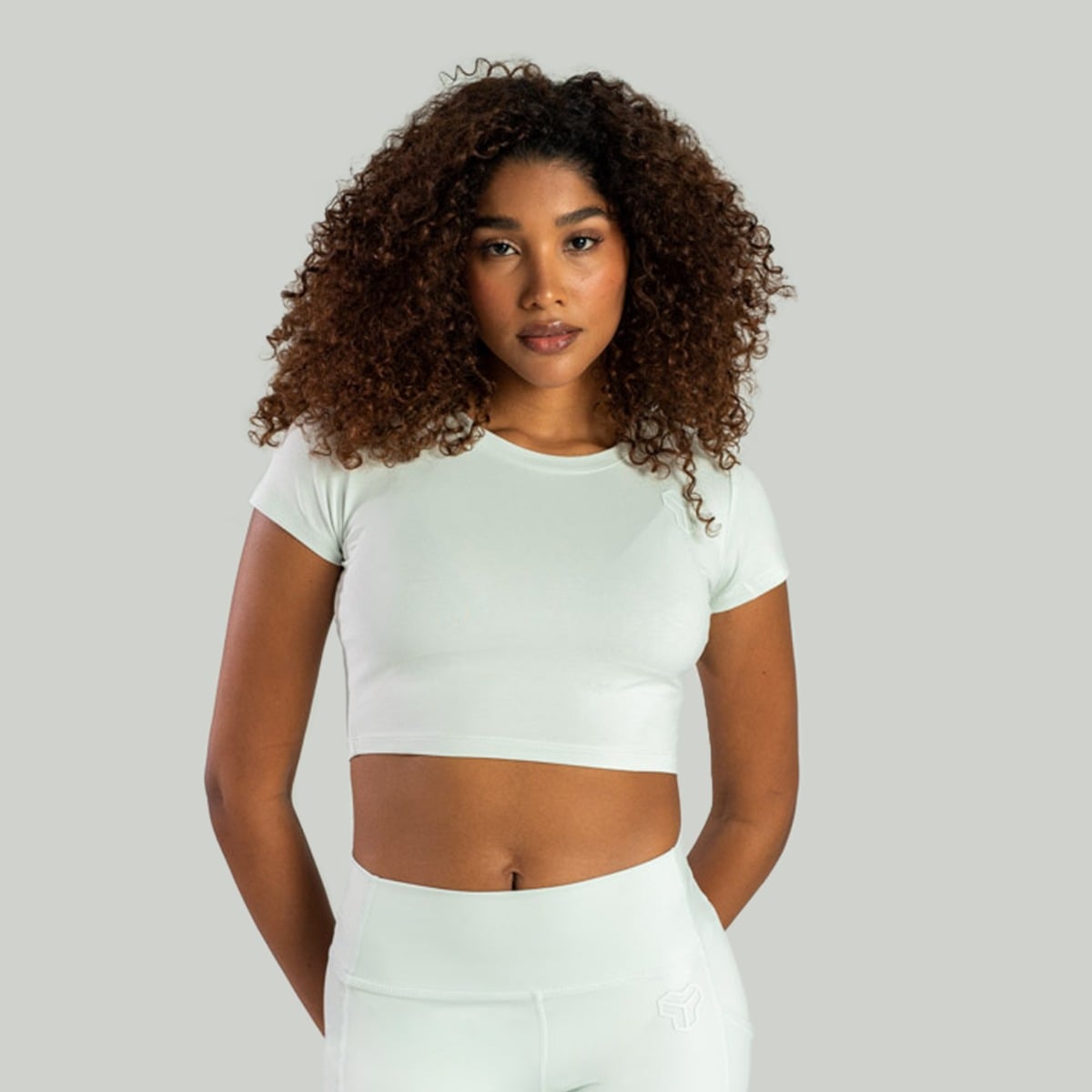 Essential Crop Top für Frauen in Moon Grey - STRIX