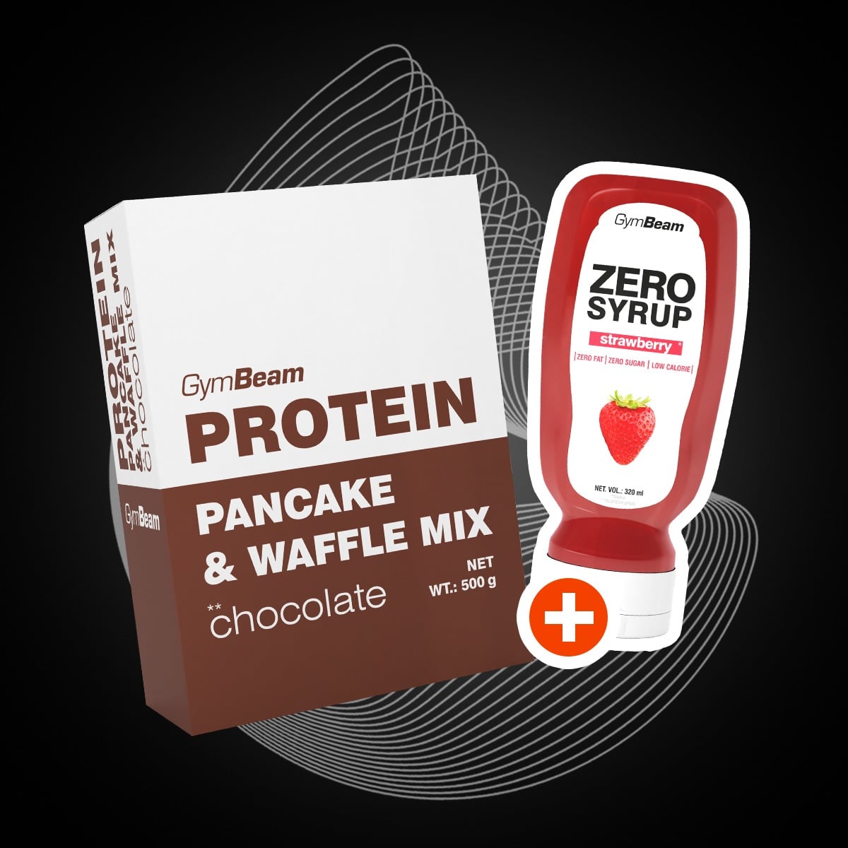 Protein Pancake & Waffel Mix - GymBeam + geschenk
