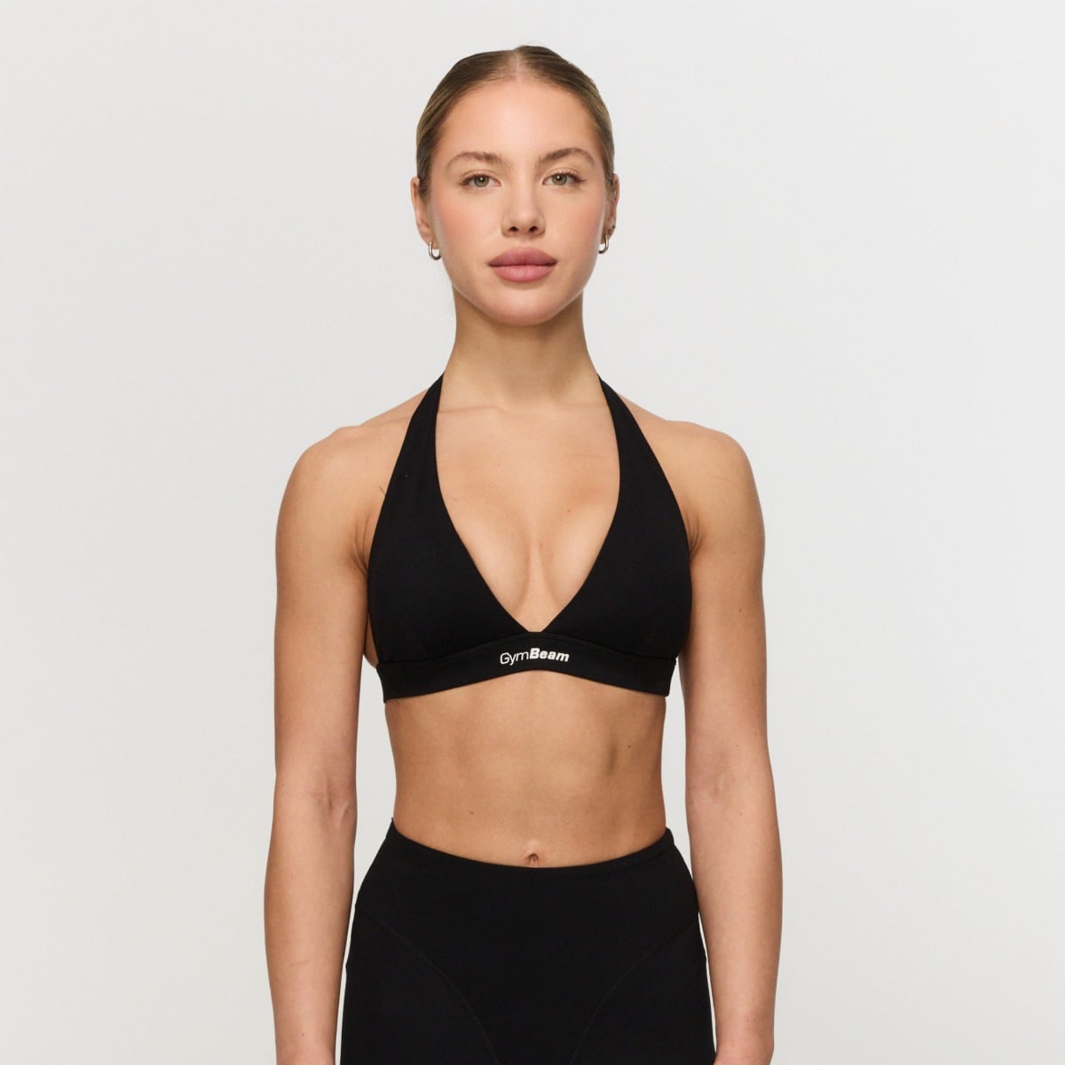 Fierce Halter Sport-BH in Black - GymBeam