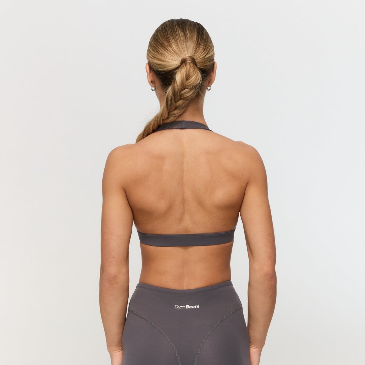 Fierce Halter Sport-BH in Grey - GymBeam