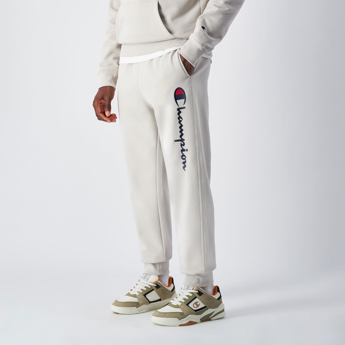 Big Logo Fleece Jogginghose in Grey - Champion