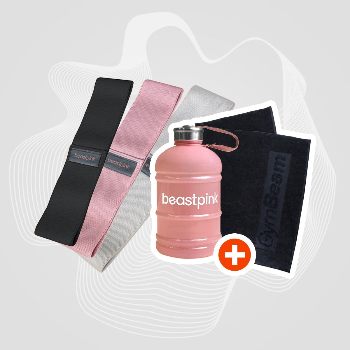 Booty Band Widerstandsbänder-Set - BeastPink + geschenke