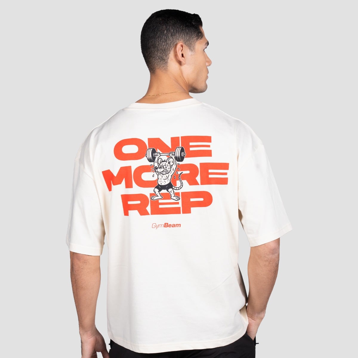 GymRat T-Shirt in Cream - GymBeam