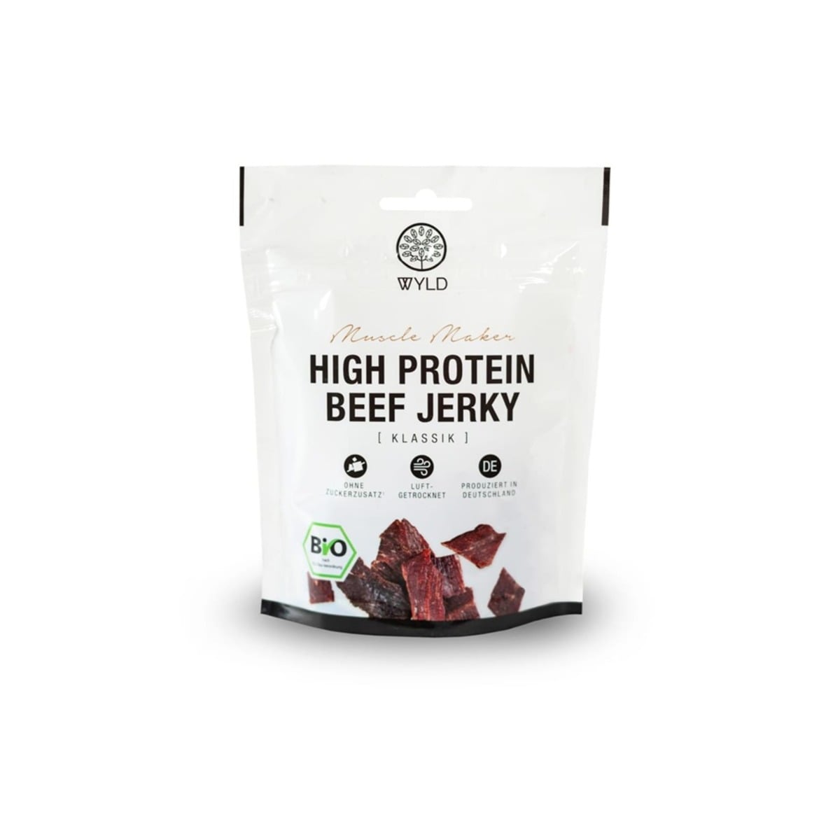 Bio Trockenes Fleisch Beef Jerky Muscle Maker - WYLD