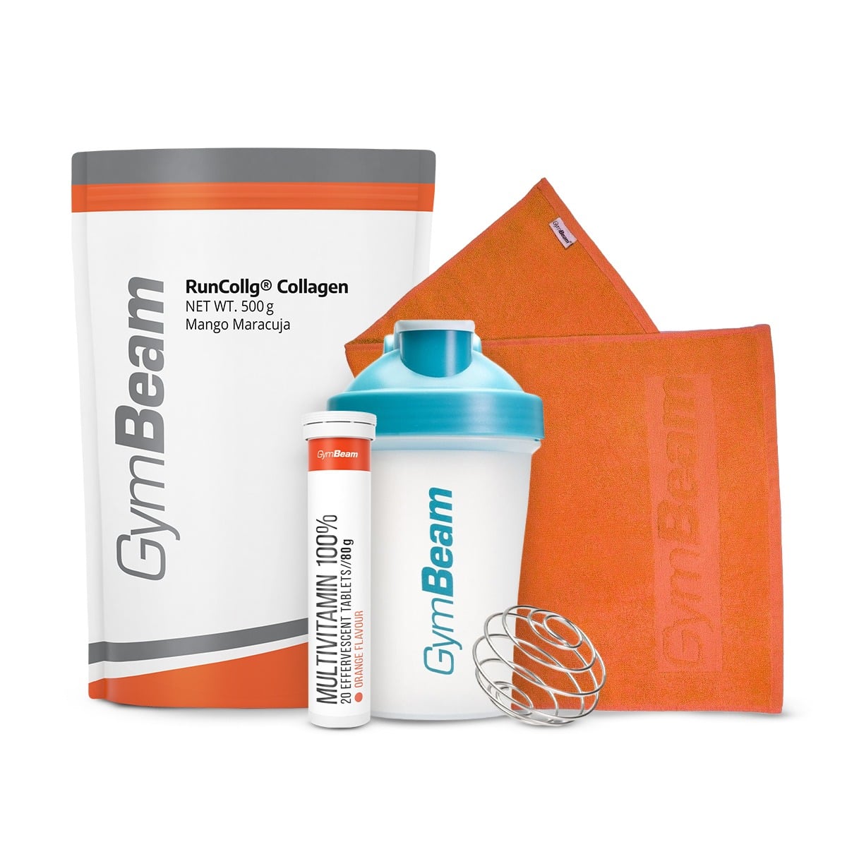Hydrolysiertes Kollagen RunCollg® mit Vitamin C - GymBeam + Geschenke
