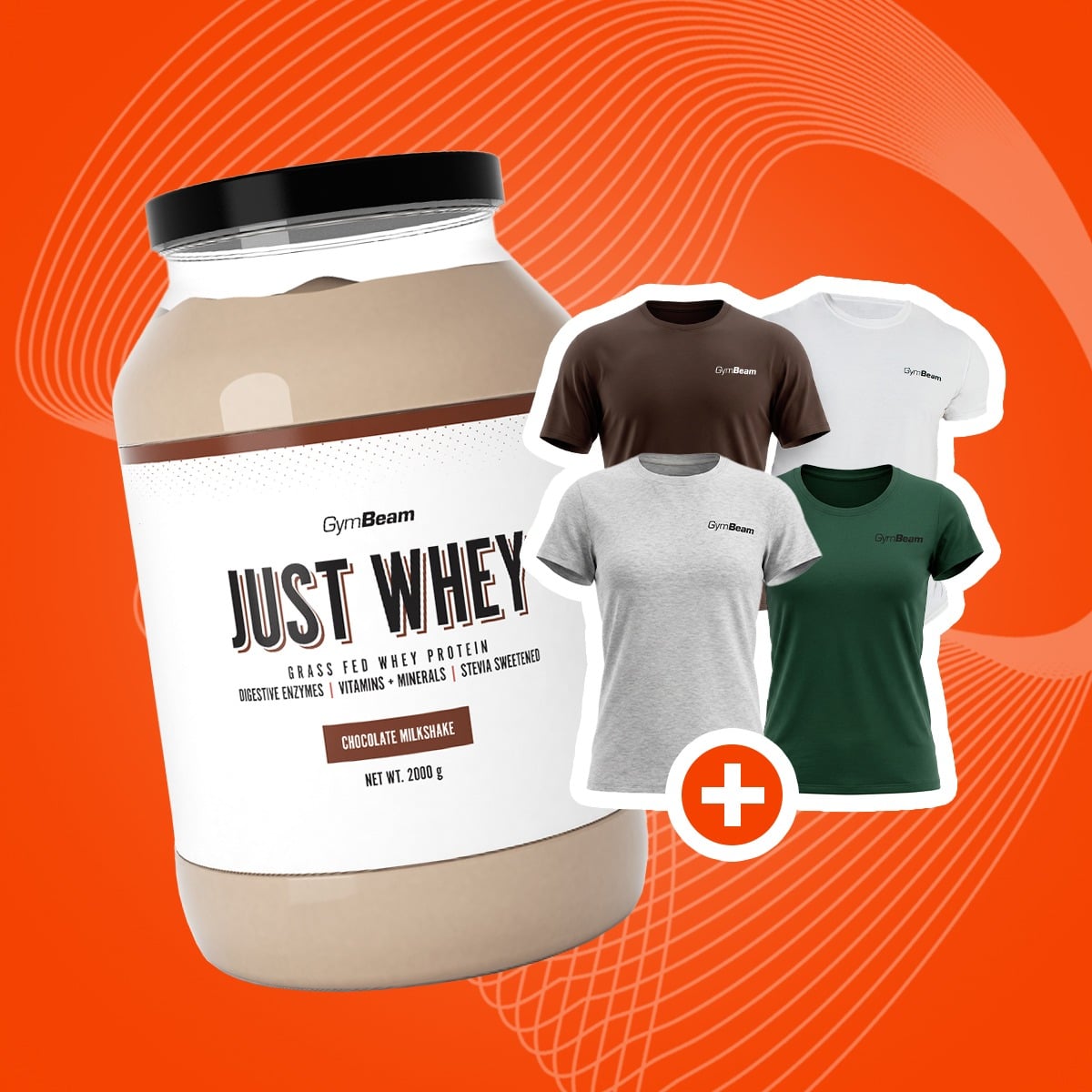 Just Whey Protein aus Weidehaltung - GymBeam + geschenk