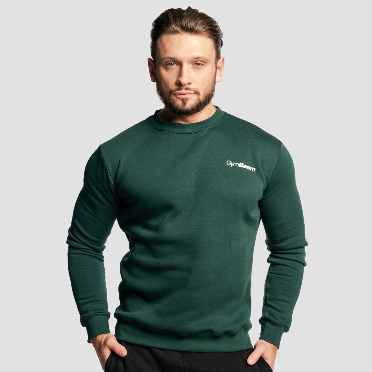 Basic Pullover in Pine - GymBeam