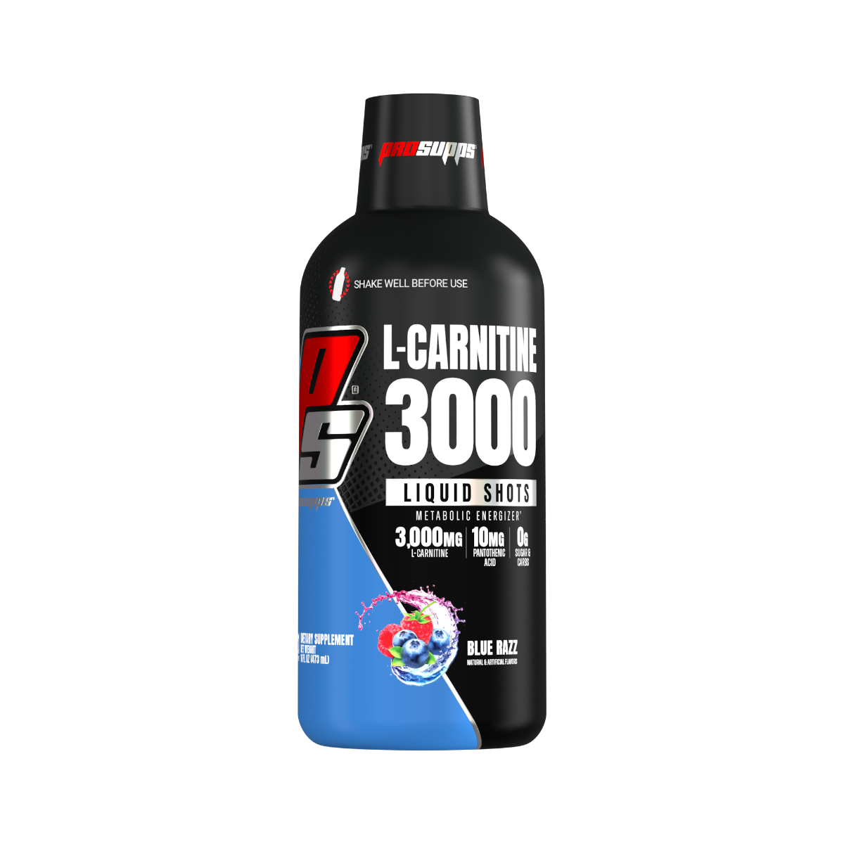 ProSupps VANISH® L-CARNITINE LIQUID SHOTS 465 ml blaue Himbeere