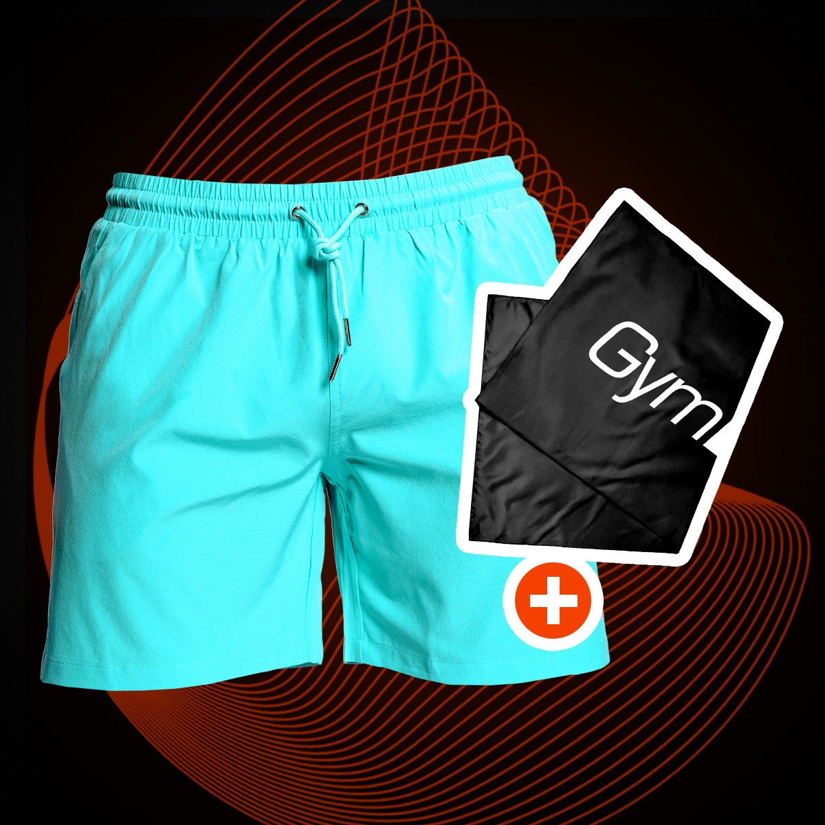 Badeshorts für Männer in Lagoon - GymBeam + geschenk