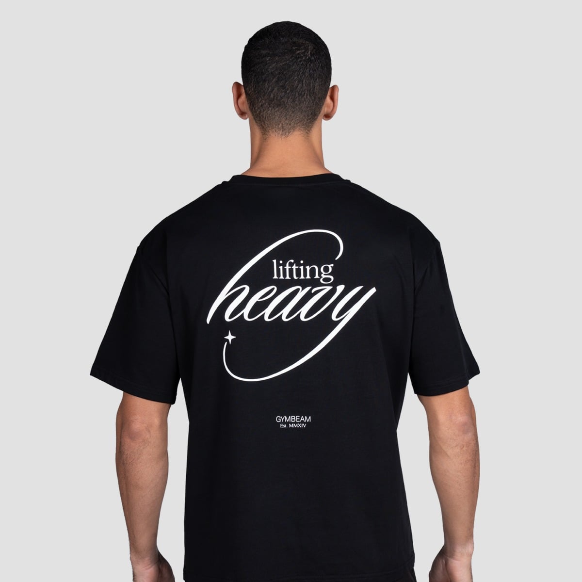 Lifting Heavy T-Shirt in Black - GymBeam
