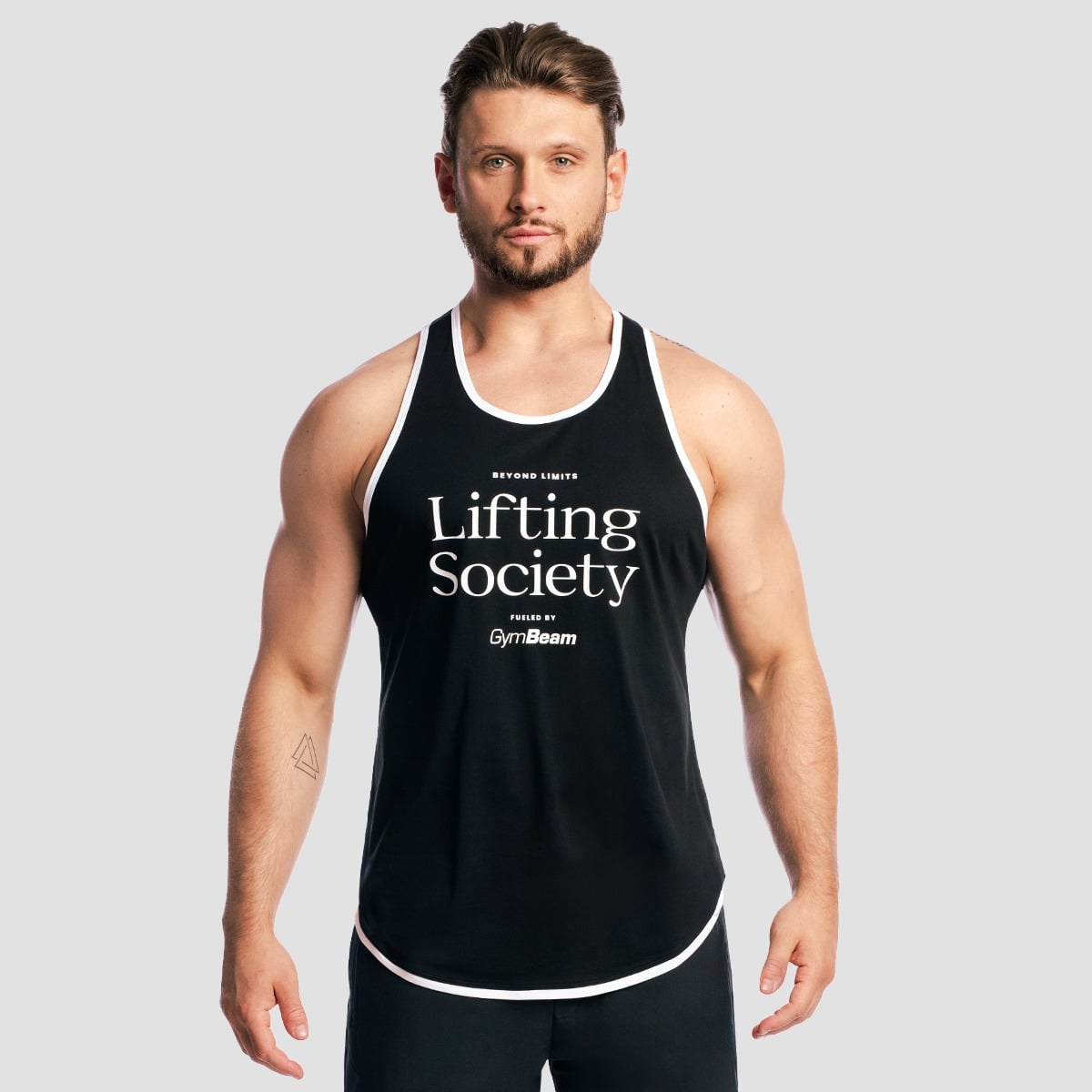 Lifting Society Stringer in Black - GymBeam