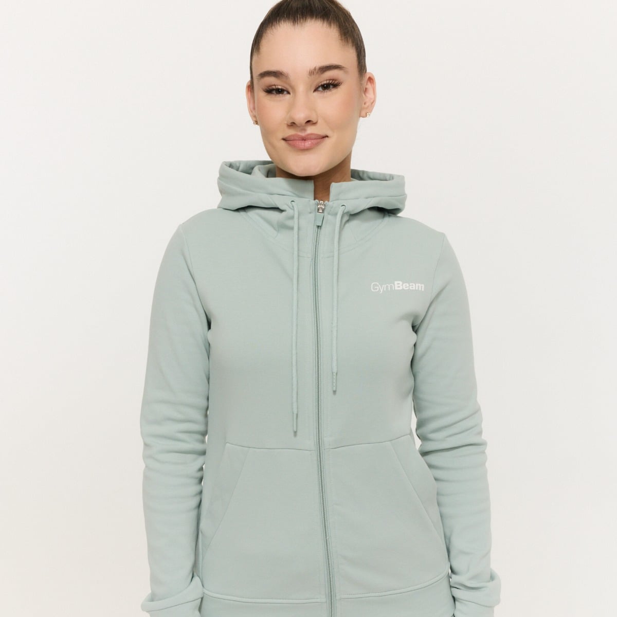 Limitless Hoodie mit Reißverschluss für Frauen Eucalypt – GymBeam