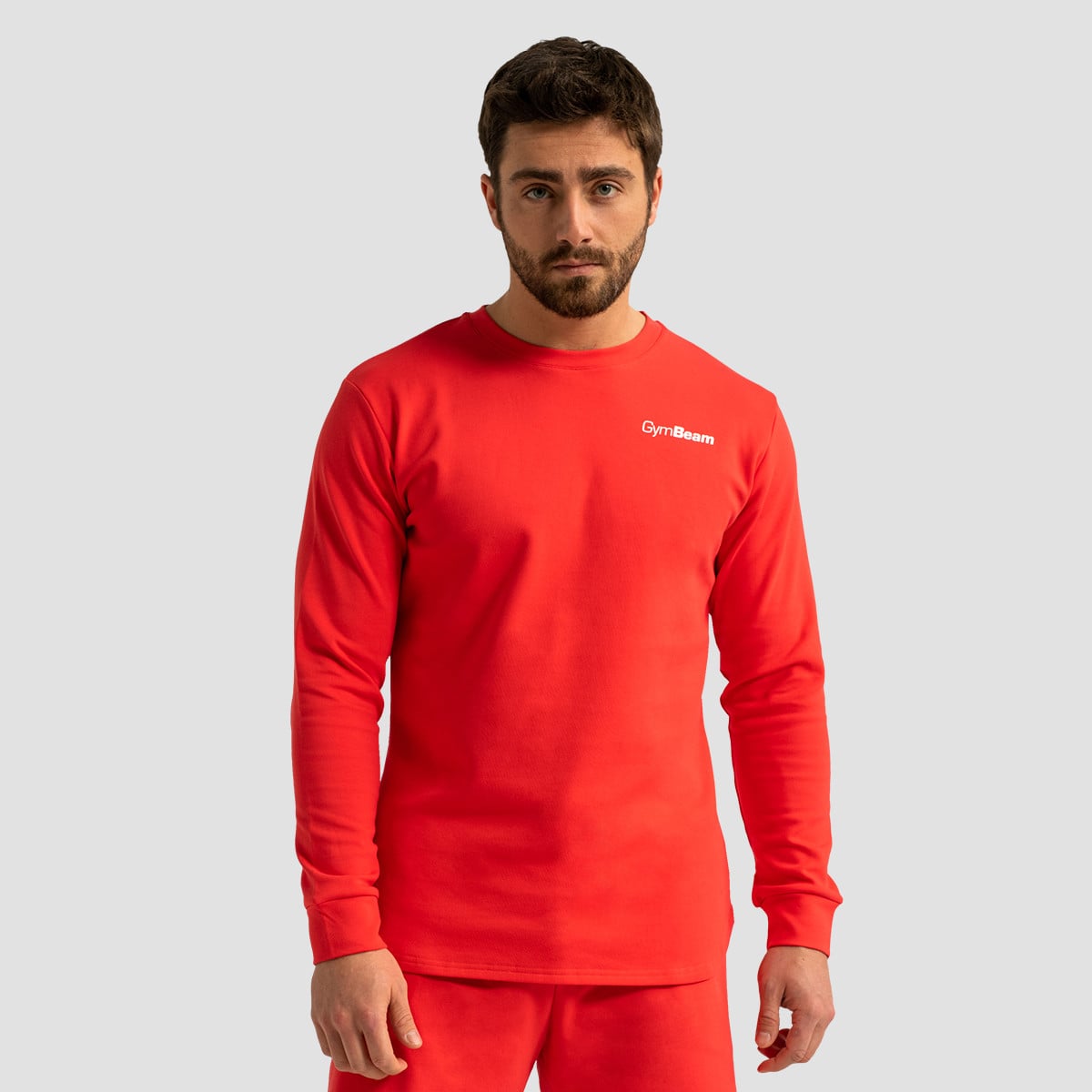 Limitless Sweatshirt in Hot Red - GymBeam