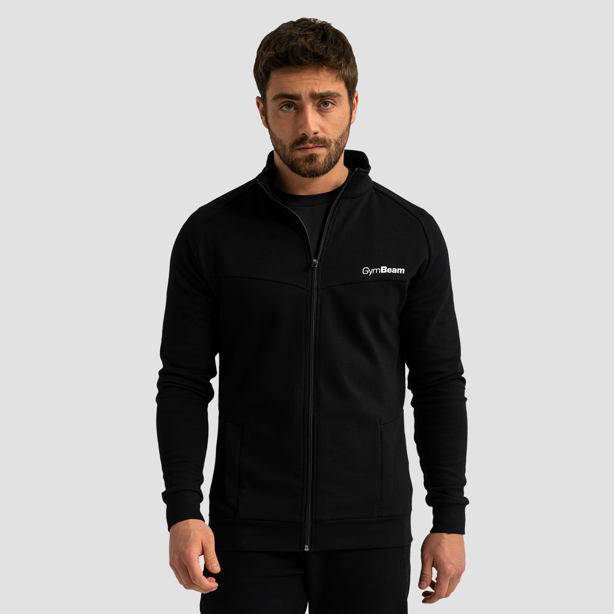 Limitless Sweatshirt mit Reißverschluss in Black – GymBeam