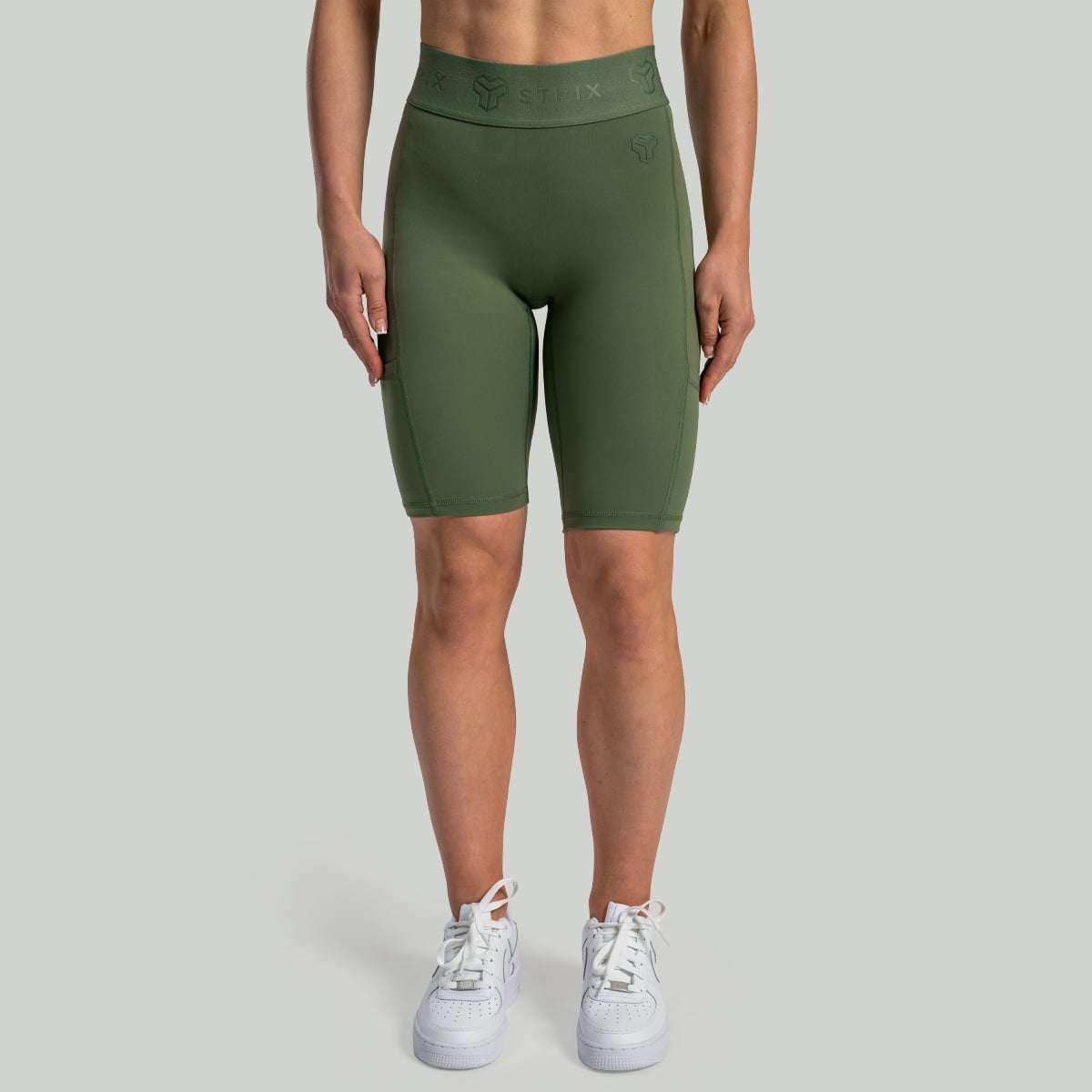 Lunar Biker Shorts Cedar Green - STRIX
