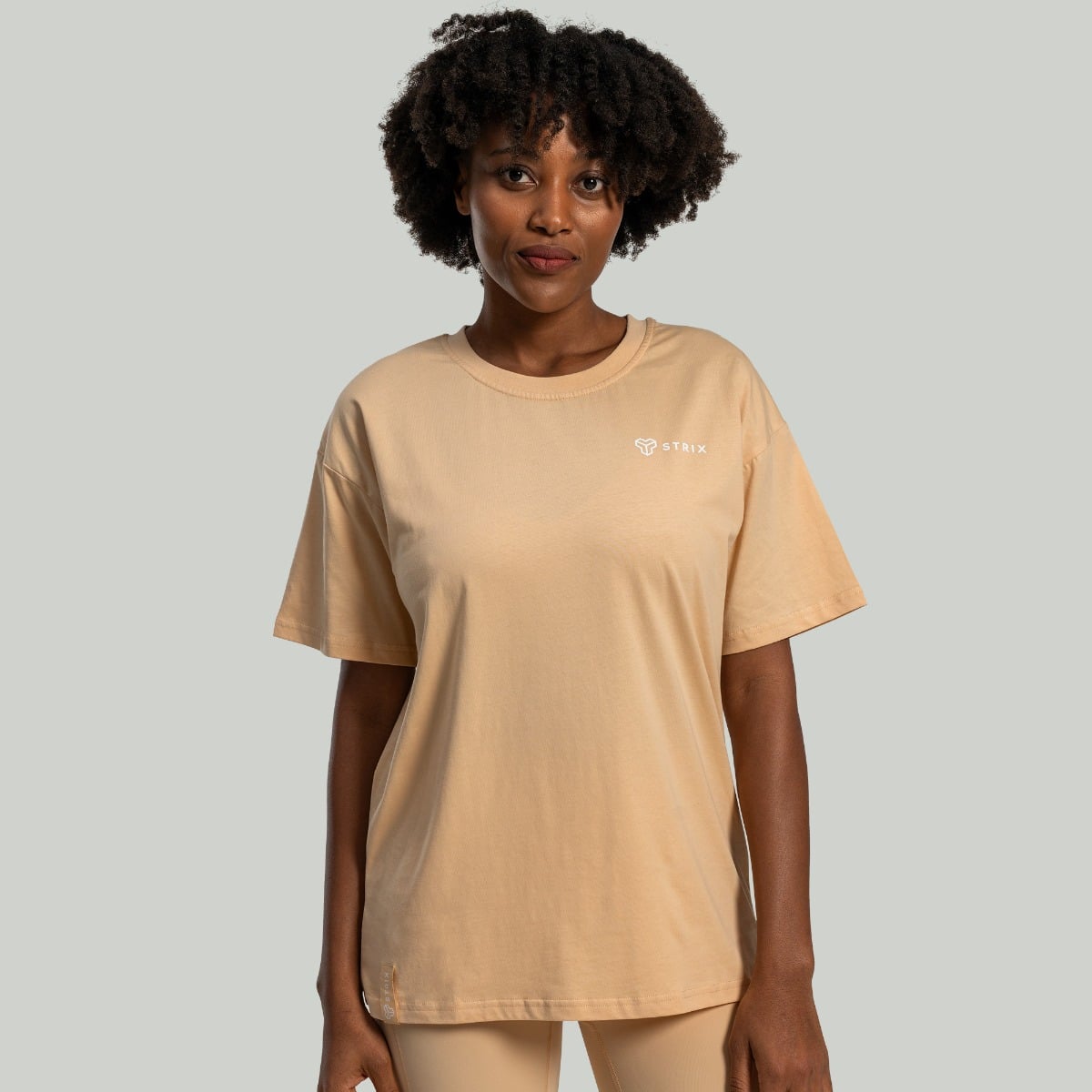 Oversized Lunar T-Shirt in Sandshell - STRIX